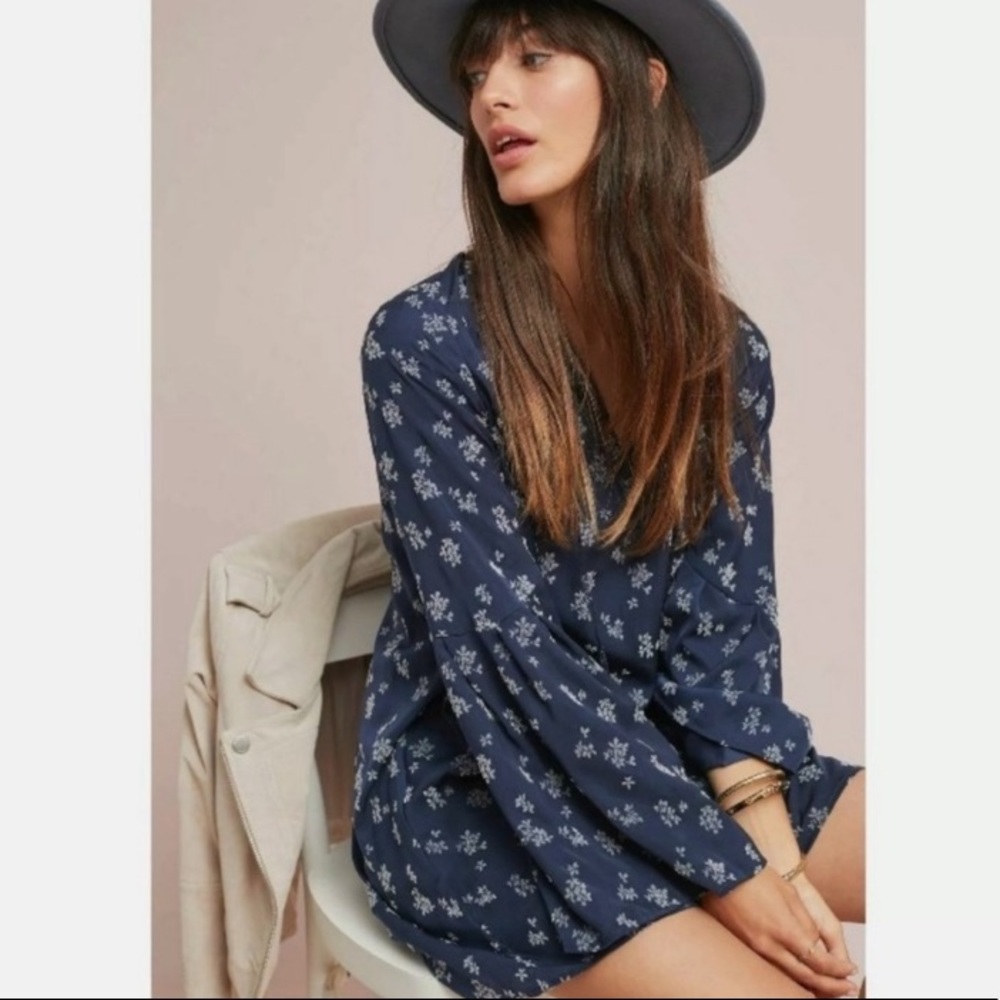 Michael Stars Anthropologie Floral Tunic Dress